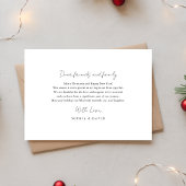 スクリプメリートと新結婚した婚の写真クリスマス シーズンカード