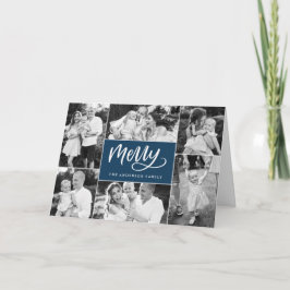 スクリプメリートクリスマスフォトコラージホリデーカード シーズンカード