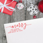 スクリプメリートシンプル差出人住所 セルフインキングスタンプ