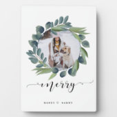 スクリプメリートファミリークリスマスフォトリースフレーム フォトプラーク (正面)