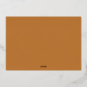 スクリプメリートモダンストライプフォトアーチフレーム黄色 箔シーズンカード (裏面)