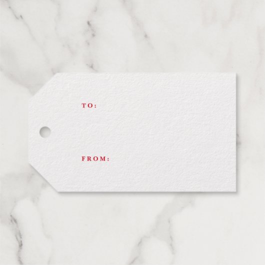 スクリプメリートモダン・クリスマス |金ゴールド ギフトタグ (裏面 (横))