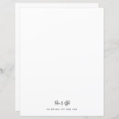 スクリプモダンスタイリッシュト文字の固定紙 (正面/裏面)