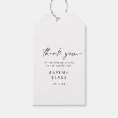 スクリプモダントありがとうお願いギフトラベル ギフトタグ (正面)