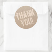 スクリプモダントありがとうごシンプルざいます ラウンドシール (バッグ)