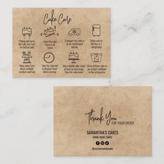 スクリプモダントありがとうご気に注文 名刺 (正面/裏面)