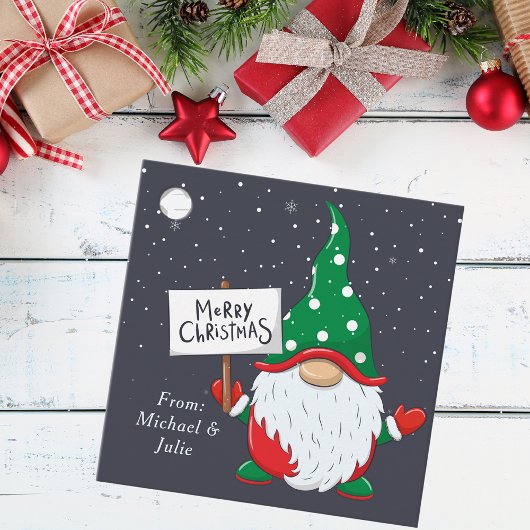 スクリプモダントかわいいクリスマス格言 フェイバータグ