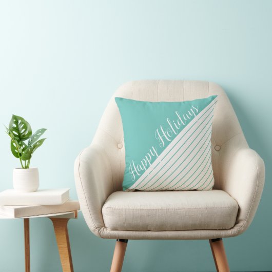 スクリプモダントとストライプクリスマスホリデー クッション (椅子)