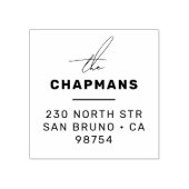 スクリプモダントとタイポグラフィカスタム差出人住所 ラバースタンプ (インプリント)