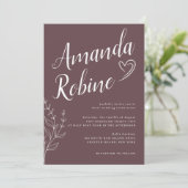 スクリプモダントと離れ結婚式招待状 招待状 (スタンド正面)