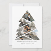 スクリプモダントのクリスマスツリー – 6フォトコラージュ シーズンカード (裏面)