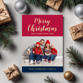 スクリプモダントのクリスマスフォト金ゴールド 箔シーズンカード