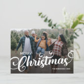 スクリプモダントのクリスマスフォト シーズンカード (スタンド正面)