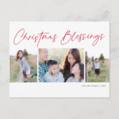 スクリプモダントのクリスマス恵み3枚の写真 シーズンポストカード (正面)