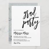 スクリプモダントのグラードパーティの招待状 招待状 (正面/裏面)