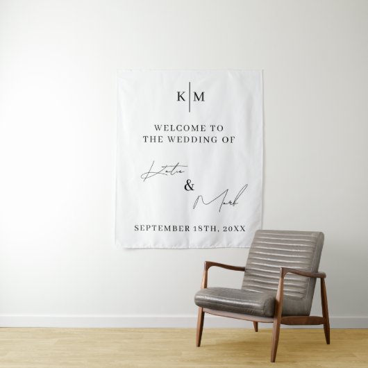 スクリプモダントのサイン結婚へようこそ タペストリー (インサイチュ)