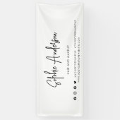 スクリプモダントのソーシャルメディアブランディングマーケティング 横断幕 (縦)