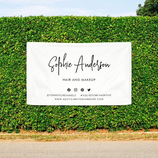 スクリプモダントのソーシャルメディアブランディングマーケティング 横断幕