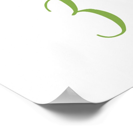 スクリプモダントのテーブ結婚ル番号3記号 ポスター (角)