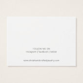 スクリプモダントのネックレスブレスレット表示カード (裏面)