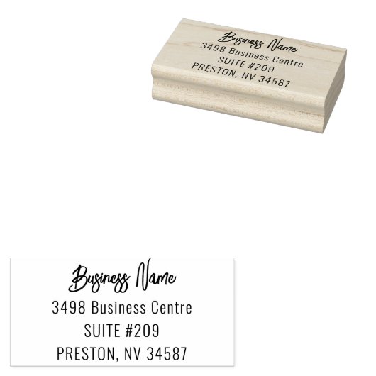 スクリプモダントのビジネス名差出人住所 ラバースタンプ (押印)