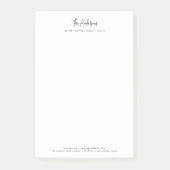 スクリプモダントのミニマパーソナライズされたリストファミリ名 ポストイット (正面)