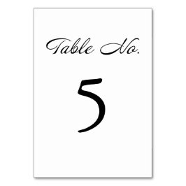 スクリプモダントのミニマル結婚リスト テーブルナンバー