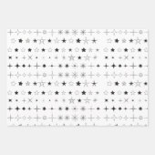 スクリプモダントのミニマル ラッピングペーパーシート (正面3)