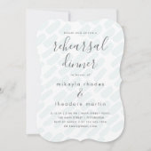 スクリプモダントのリハ結婚ーサルディナーカード 招待状 (正面)