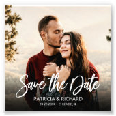 スクリプモダントの予算結婚写真の日付の保存 フォトプリント            (正面)