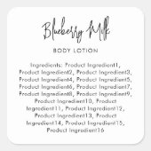 スクリプモダントの最小化成分ラベル スクエアシール (正面)