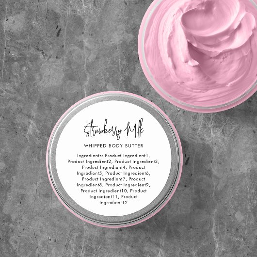 スクリプモダントの最小化成分ラベル ラウンドシール