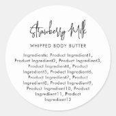 スクリプモダントの最小化成分ラベル ラウンドシール (正面)