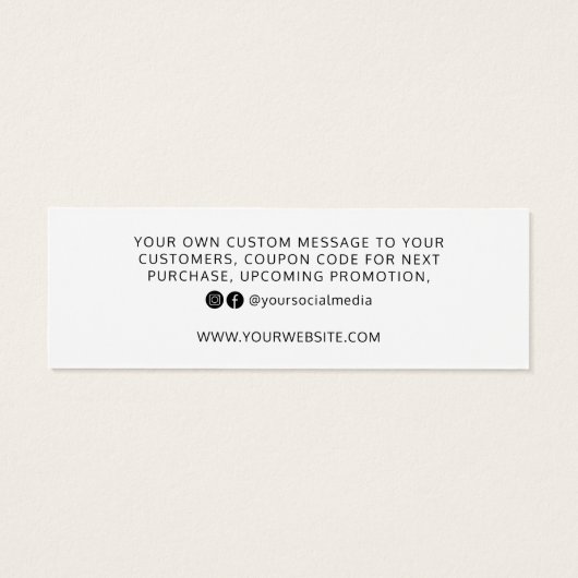 スクリプモダントの注文お願いOrder Insert (裏面)