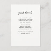 スクリプモダントの白黒 | ゲスト情報 エンクロージャーカード (正面)