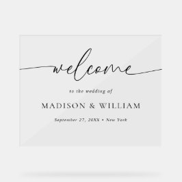 スクリプモダントの結婚ウェルカムサイン アクリルサイン