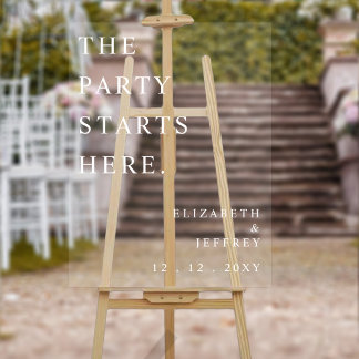 スクリプモダントの結婚ウェルカムサイン アクリルサイン