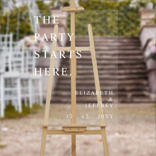 スクリプモダントの結婚ウェルカムサイン アクリルサイン