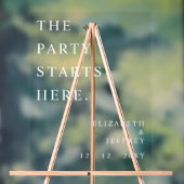 スクリプモダントの結婚ウェルカムサイン アクリルサイン (ニュートラル)