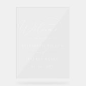 スクリプモダントの結婚ウェルカムサイン アクリルサイン (正面)