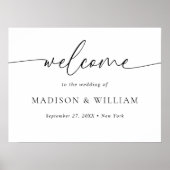 スクリプモダントの結婚ウェルカムサイン ポスター (正面)