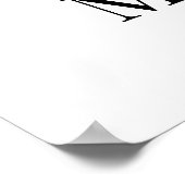 スクリプモダントの結婚ウェルカムサイン ポスター (角)