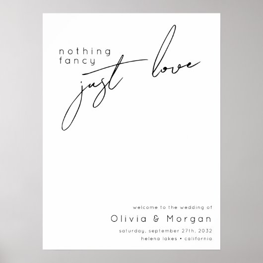 スクリプモダントの結婚ウェルカムサイン ポスター (正面)