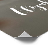 スクリプモダントの結婚ウェルカムフォト ポスター (角)