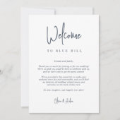 スクリプモダントの結婚ウェルカムレターと旅程 (正面)