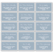 スクリプモダントの結婚ゲストアドレス シール (正面)