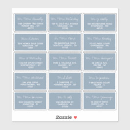 スクリプモダントの結婚ゲストアドレス シール