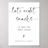 スクリプモダントの結婚スナックステーションの看板 ポスター (正面)