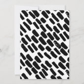 スクリプモダントの結婚婚約写真招待状 招待状 (裏面)