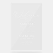 スクリプモダントの結婚歓迎 アクリルサイン (正面)